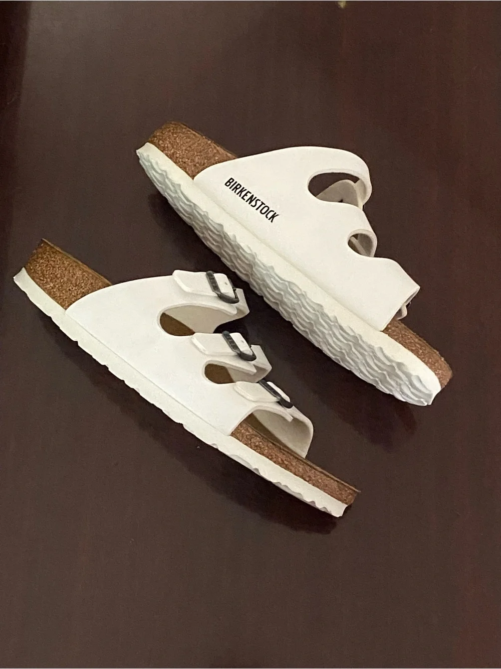 Brand New! Birkenstock Florida Birko-Flor White Three-Strap Sandals- Size 6 (36)